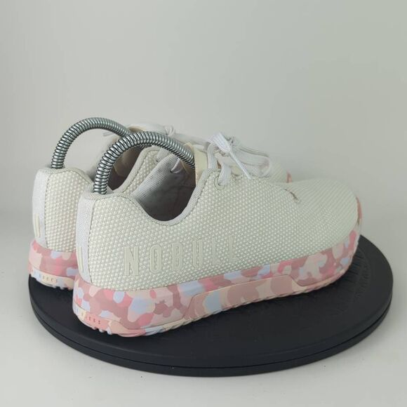 NoBull Impact White/Pink Athletic Training Shoes Women’s Size 6.5 - Picture 5 of 12